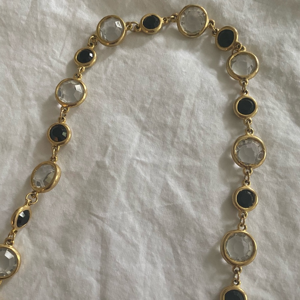 Kenneth Lane - Black, White and Gold Necklace